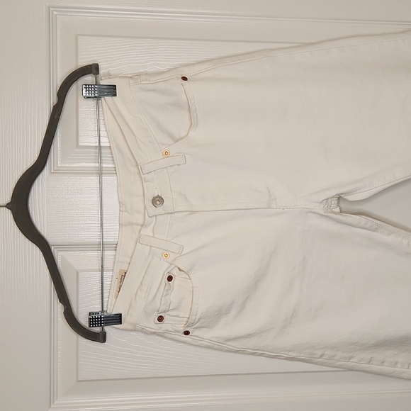 Levi's Premium Quality Clothing Women's Off-White 501 Denim Jeans Size 28/32 - Picture 3 of 17